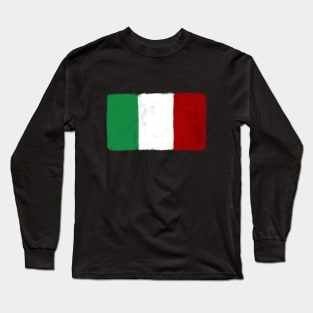 Italy Grunge Flag Long Sleeve T-Shirt